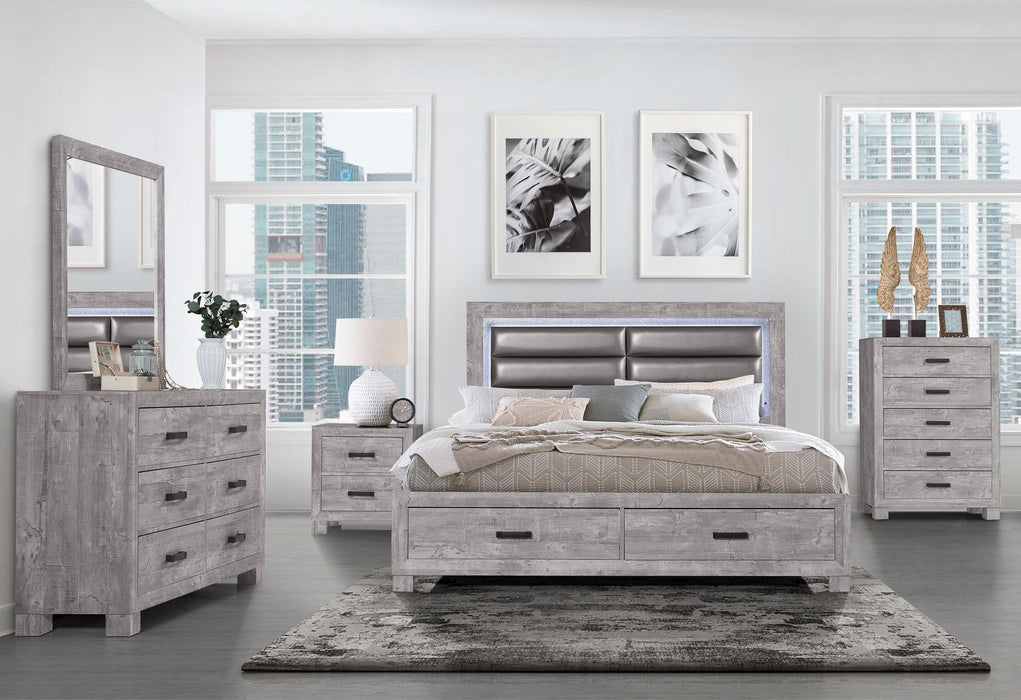 NOLAN GREY QUEEN BED GROUP - Mattress & Furniture Super Center (Tampa, FL)