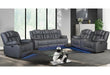 U7068 GREY 10 POWER RECLINING SOFA/POWER CONSOLE RECLINING LOVESEAT WITH LED - Mattress & Furniture Super Center (Tampa, FL)