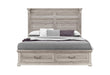 TATUM NATURAL KING BED WITH STORAGE - Mattress & Furniture Super Center (Tampa, FL)