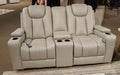 Elevate Edges Glider Reclining Loveseat with Console - Mattress & Furniture Super Center (Tampa, FL)