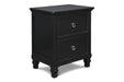 TAMARACK NIGHTSTAND- BLACK - Mattress & Furniture Super Center (Tampa, FL)