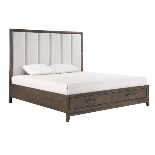 LANDON Eastern King-California King EK/WK STORAGE FOOTBOARD & 13 SLATS-WALNUT - Mattress & Furniture Super Center (Tampa, FL)
