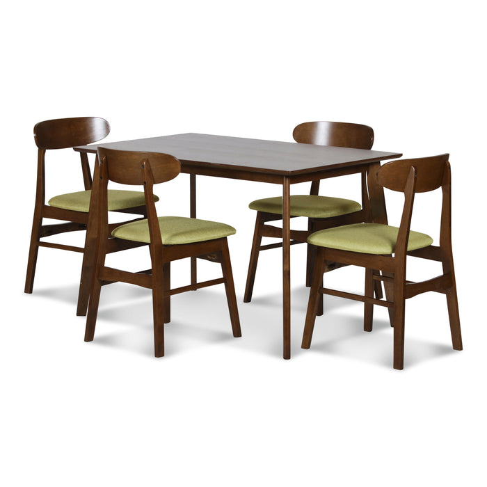 MOROCCO DINING CHAIR W/GREEN SEAT CUSHION