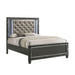 RADIANCE Eastern King-California King K FOOTBOARD & SLATS-BLACK PEARL - Mattress & Furniture Super Center (Tampa, FL)