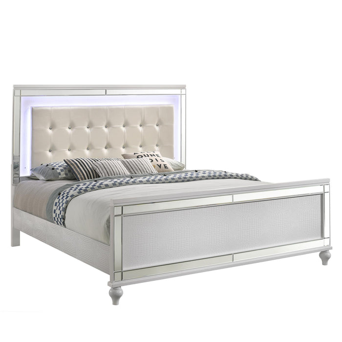VALENTINO Eastern King-California King K FOOTBOARD & SLATS-WHITE