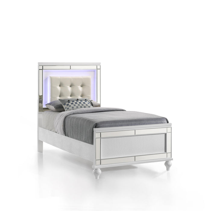 VALENTINO Eastern King-California King K FOOTBOARD & SLATS-WHITE