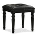 VALENTINO VANITY TABLE STOOL-BLACK - Mattress & Furniture Super Center (Tampa, FL)