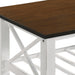 VESTA COFFEE TABLE-TWO TONE CREME/BROWN - Mattress & Furniture Super Center (Tampa, FL)