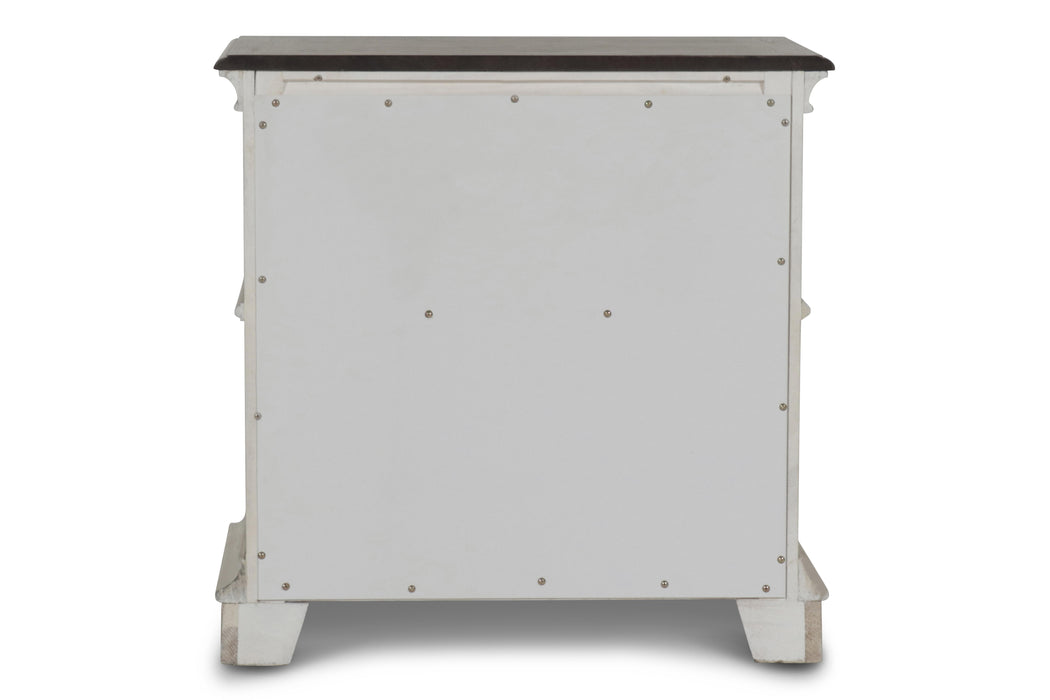 ANASTASIA NIGHTSTAND - ANT. WHITE