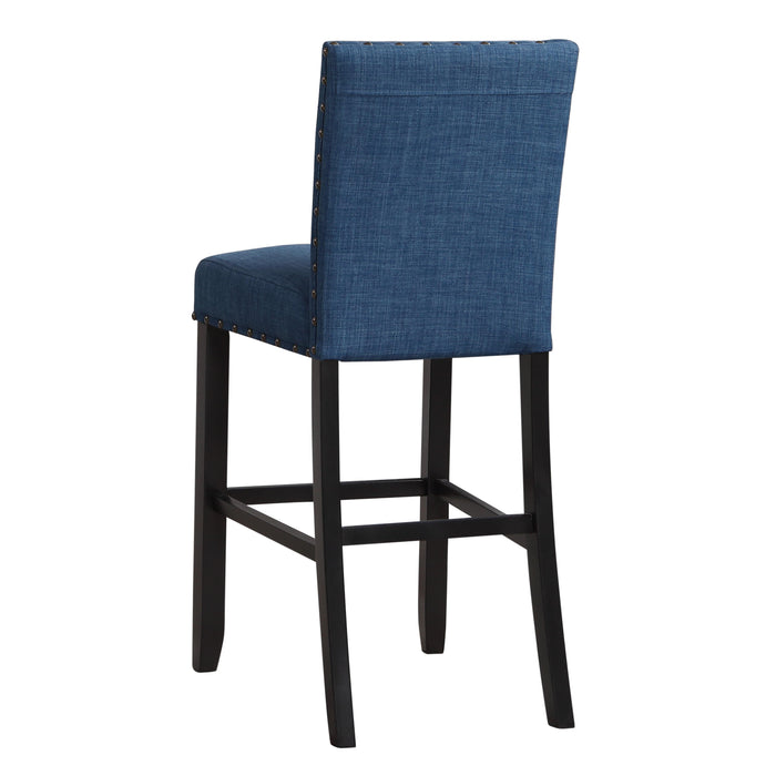 CRISPIN MARINE BLUE  BAR CHAIR- (2 /Ctn)