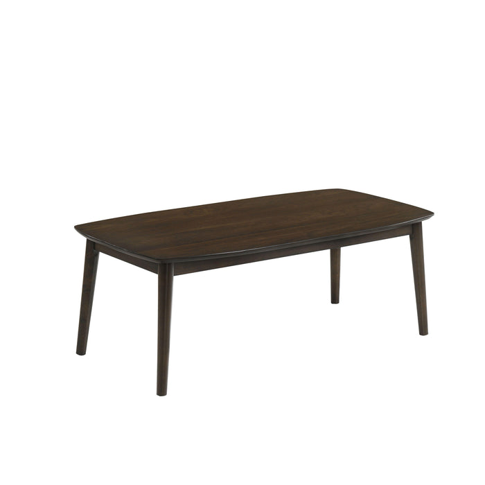 FELIX COFFEE TABLE & 2 END TABLE SET-DARK WALNUT