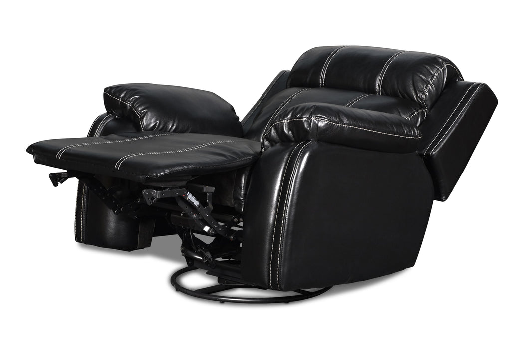 FUSION SWIVEL GLIDER RECLINER W/PWR FTRST-EBONY