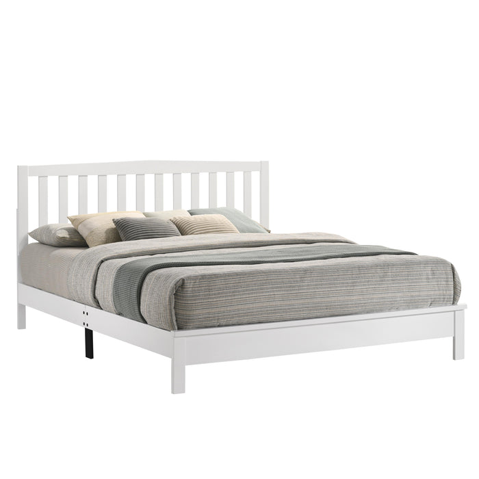 LEO 5/0 Q SLAT BED-HB/FB/RAILS-WHITE image