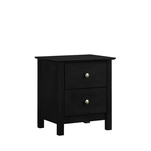 ZODIAC 2 DRAWER NIGHTSTAND-BLACK image