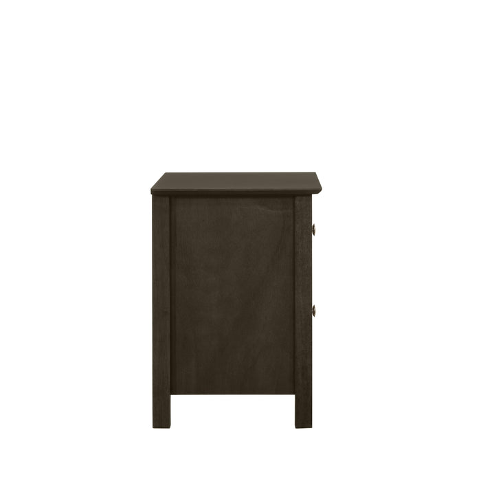 ZODIAC 2 DRAWER NIGHTSTAND-GRAY