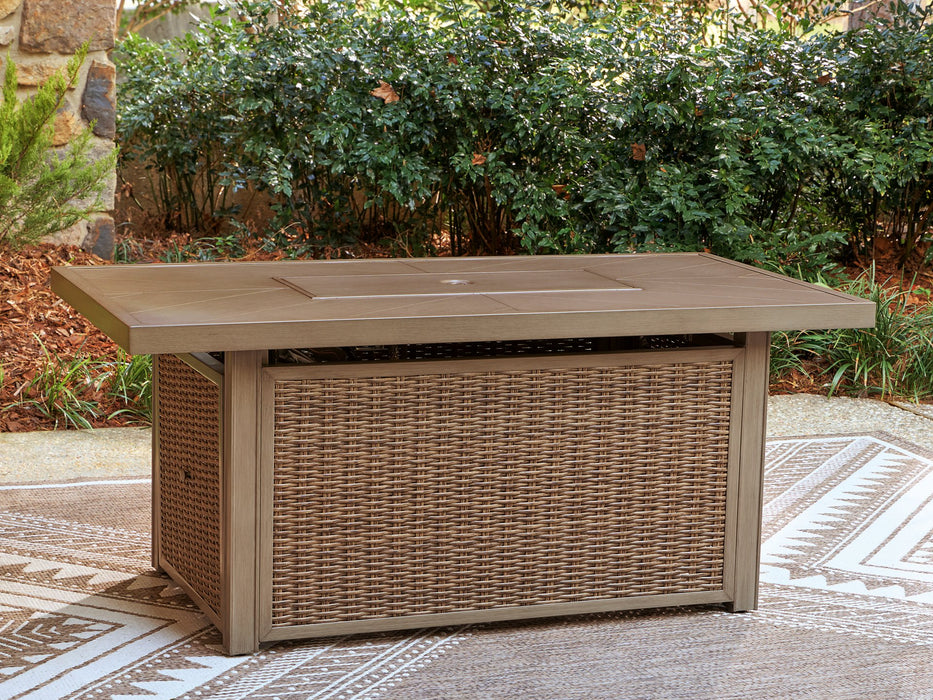 Laguna Heights Outdoor Fire Pit Table - Mattress & Furniture Super Center (Tampa, FL)