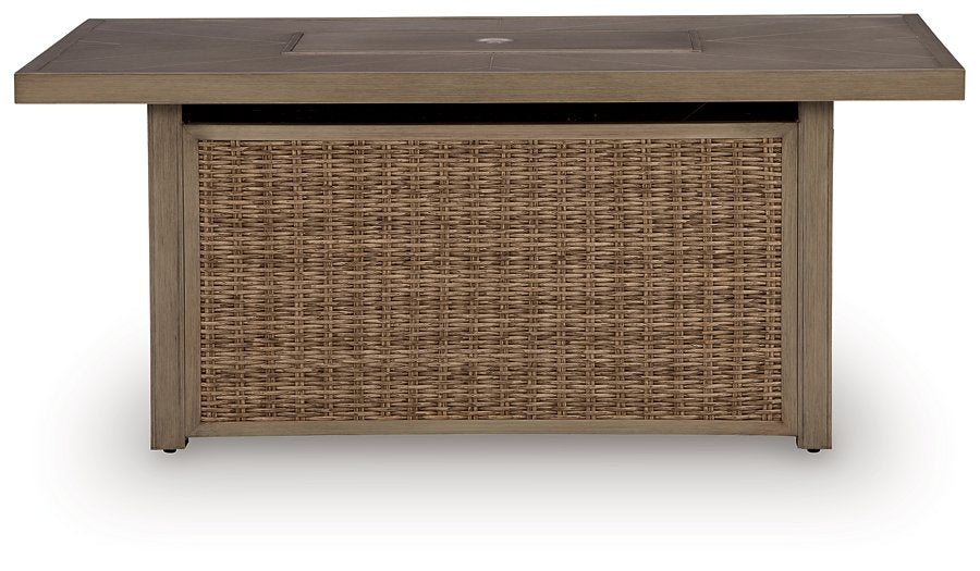 Laguna Heights Outdoor Fire Pit Table - Mattress & Furniture Super Center (Tampa, FL)