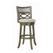 Manchester 29" Bar Stool W/Fabric Cushions-Gray