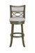 Manchester 29" Bar Stool W/Fabric Cushions-Gray