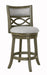 Manchester 24" Counter Stool W/Fabric Cushions-Gray