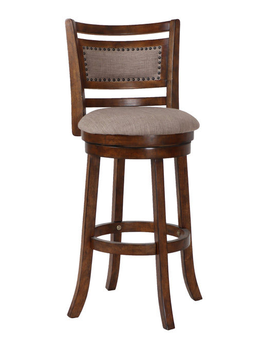 Aberdeen 29" Bar Stool W/Fabric Cushions-Brown