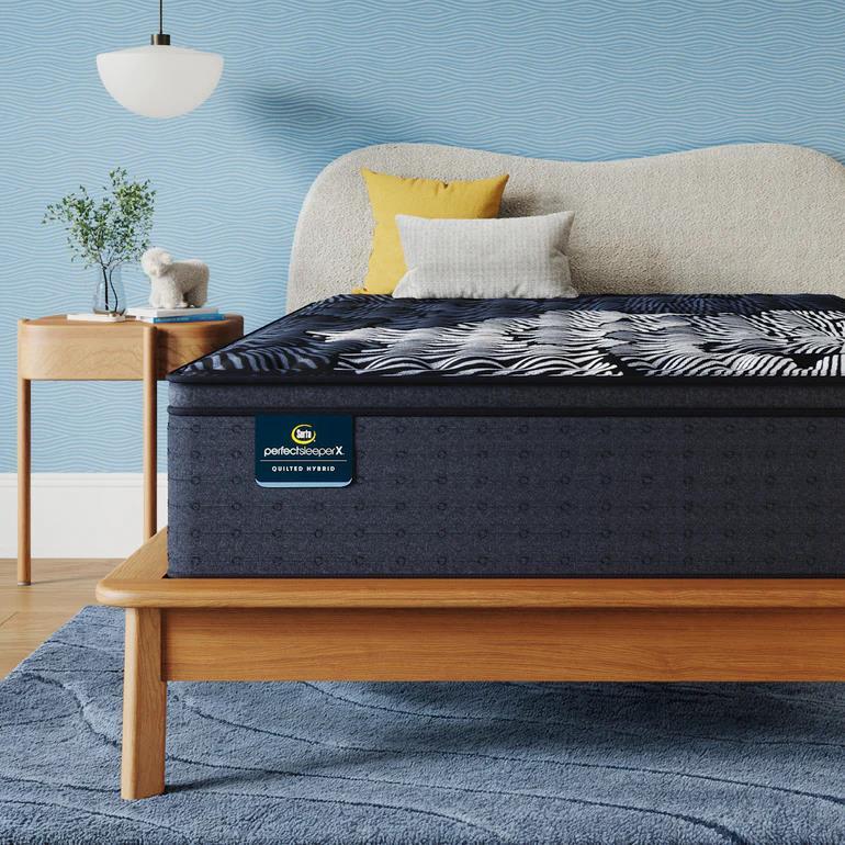 Serta Perfect Sleeper X Quilted Hybrid Mattress Max Firm Pillow Top
