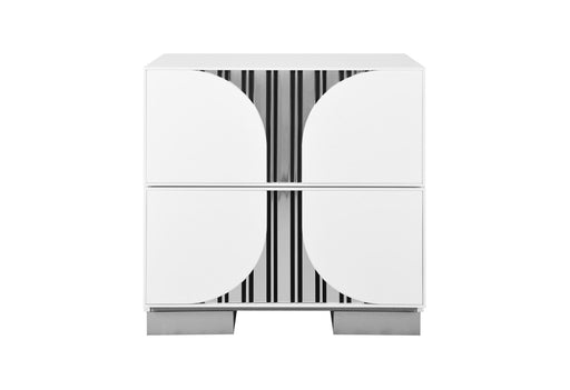 Talia White Nightstand - Mattress & Furniture Super Center (Tampa, FL)