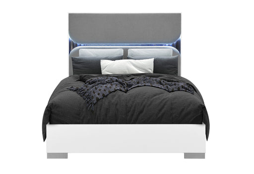 Talia White Bed With Led - Mattress & Furniture Super Center (Tampa, FL)