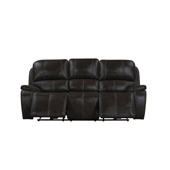 Brookings Sofa W/Dual Recliner-Charcoal