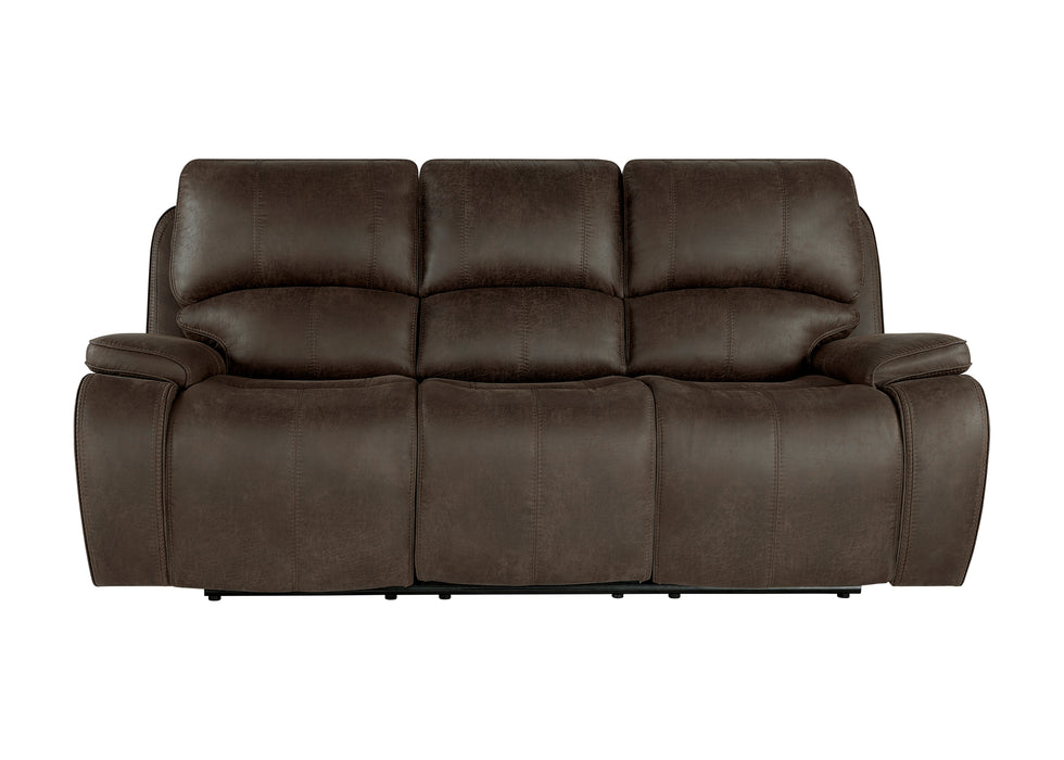 Brookings Sofa W/Pwr Hr & Fr-Brown