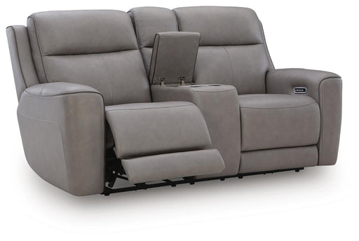 5Z-Comfort Power Reclining Loveseat with Console - Mattress & Furniture Super Center (Tampa, FL)