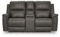 Bleckley Power Reclining Loveseat with Console - Mattress & Furniture Super Center (Tampa, FL)