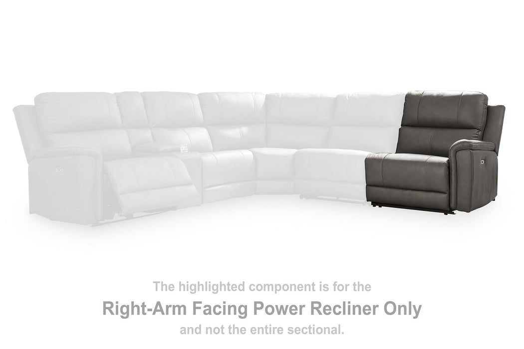 Bleckley Power Reclining Sectional - Mattress & Furniture Super Center (Tampa, FL)