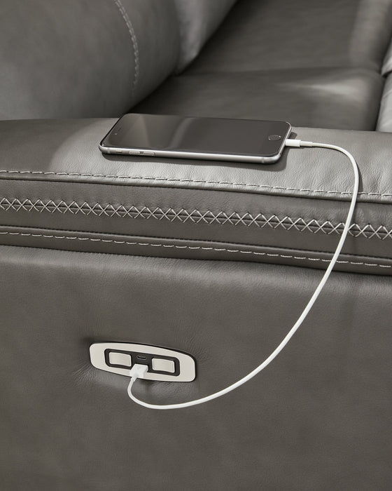 Bleckley Power Reclining Sectional - Mattress & Furniture Super Center (Tampa, FL)