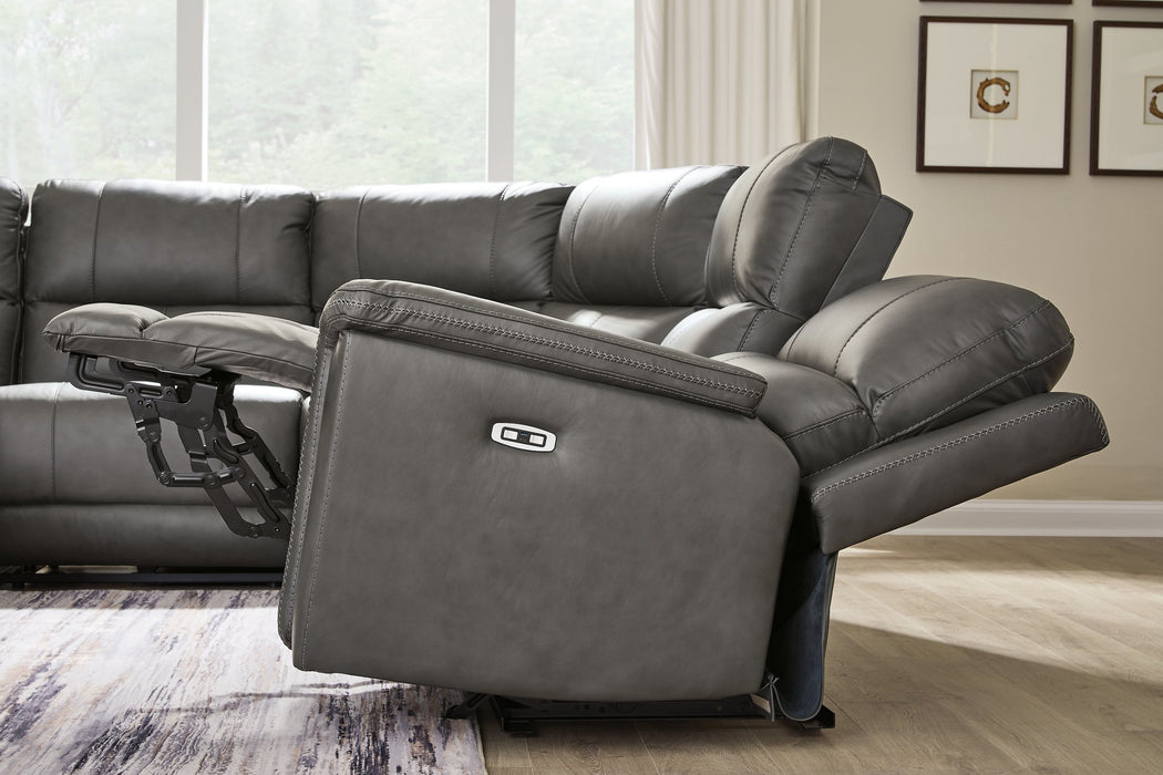 Bleckley Power Reclining Sectional - Mattress & Furniture Super Center (Tampa, FL)