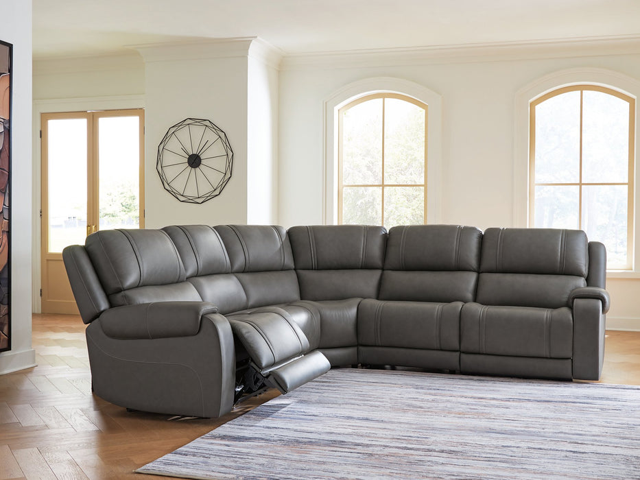 5Z - Pittson Power Reclining Sectional - Mattress & Furniture Super Center (Tampa, FL)