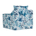 Sylvie Swivel Chair-Blue And White Print