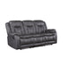 Morello Sofa W/Dual Recliner- Gray