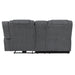 Redondo Raf Console Loveseat W/1 Recliner-Dk Gray