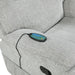 Chablis Glider Recliner W/Heat & Massage-Mist Gray