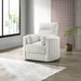 Embrace Swivel Accent Chair-White