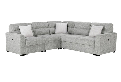 U9401 Nickel Sectional With 3 Pillows - Mattress & Furniture Super Center (Tampa, FL)