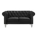 Emma Crystal Loveseat-Black