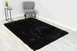 UZ021 Black - Meilin Shaggy - Mattress & Furniture Super Center (Tampa, FL)
