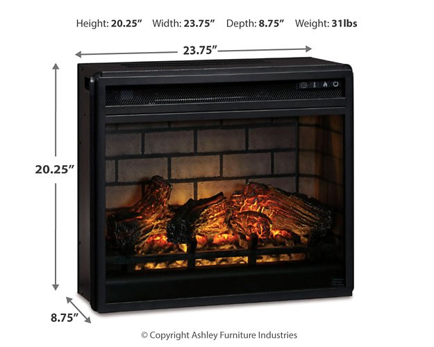 Entertainment Accessories Electric Infrared Fireplace Insert - Mattress & Furniture Super Center (Tampa, FL)