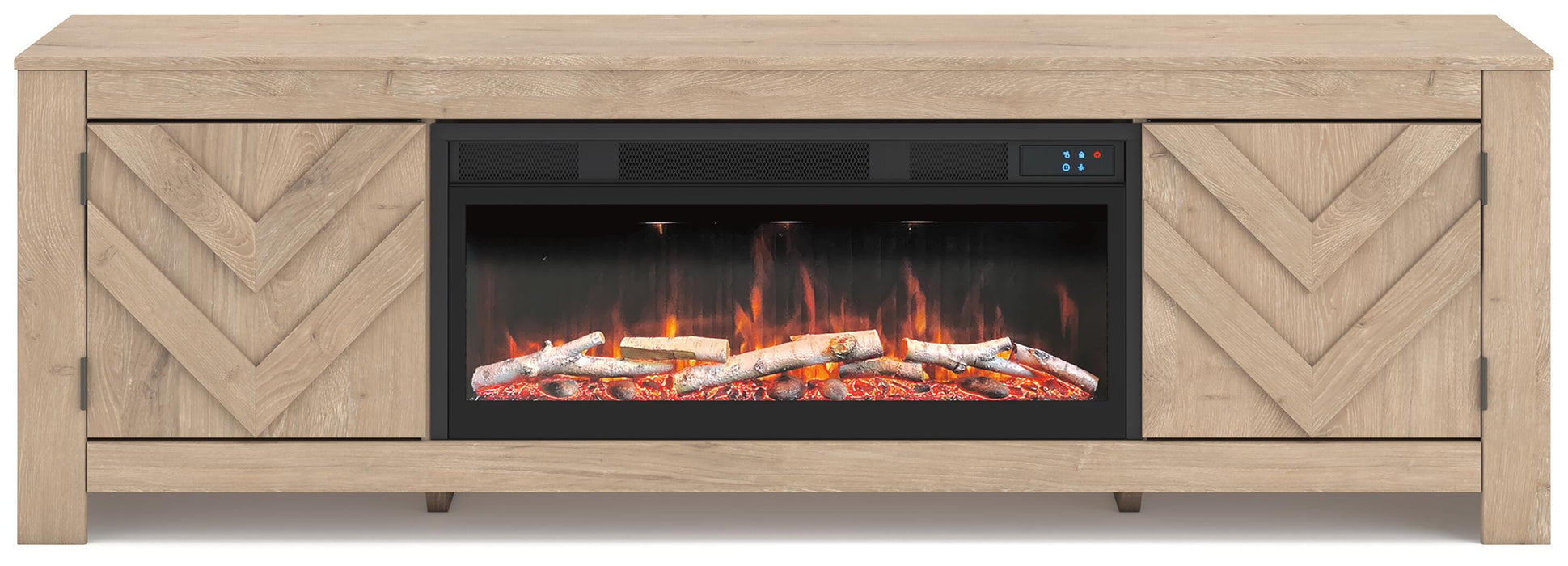 Cayboni 71" TV Stand with Electric Fireplace - Mattress & Furniture Super Center (Tampa, FL)