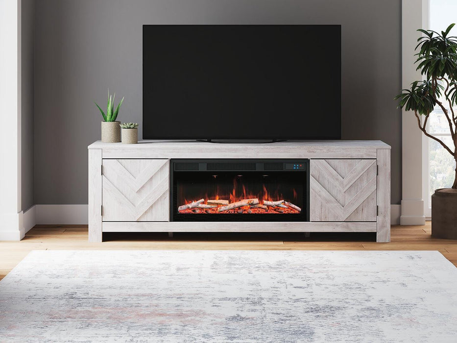 Cayboni 71" TV Stand with Electric Fireplace - Mattress & Furniture Super Center (Tampa, FL)
