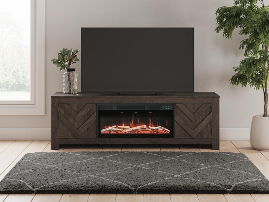 Cayboni 71" TV Stand with Electric Fireplace - Mattress & Furniture Super Center (Tampa, FL)