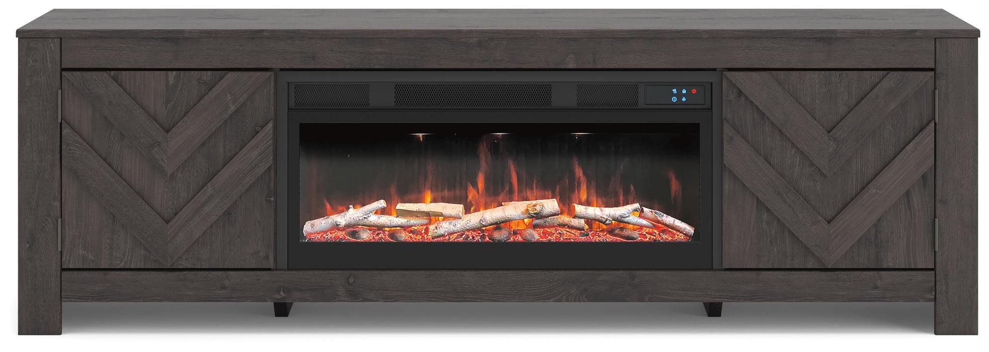 Cayboni 71" TV Stand with Electric Fireplace - Mattress & Furniture Super Center (Tampa, FL)