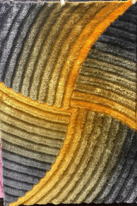 Z0093 Grey/Yellow - 3D Shaggy